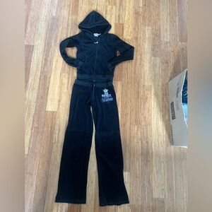 Juicy Couture Women's Hoodie Sz S and Pants Sz P Set